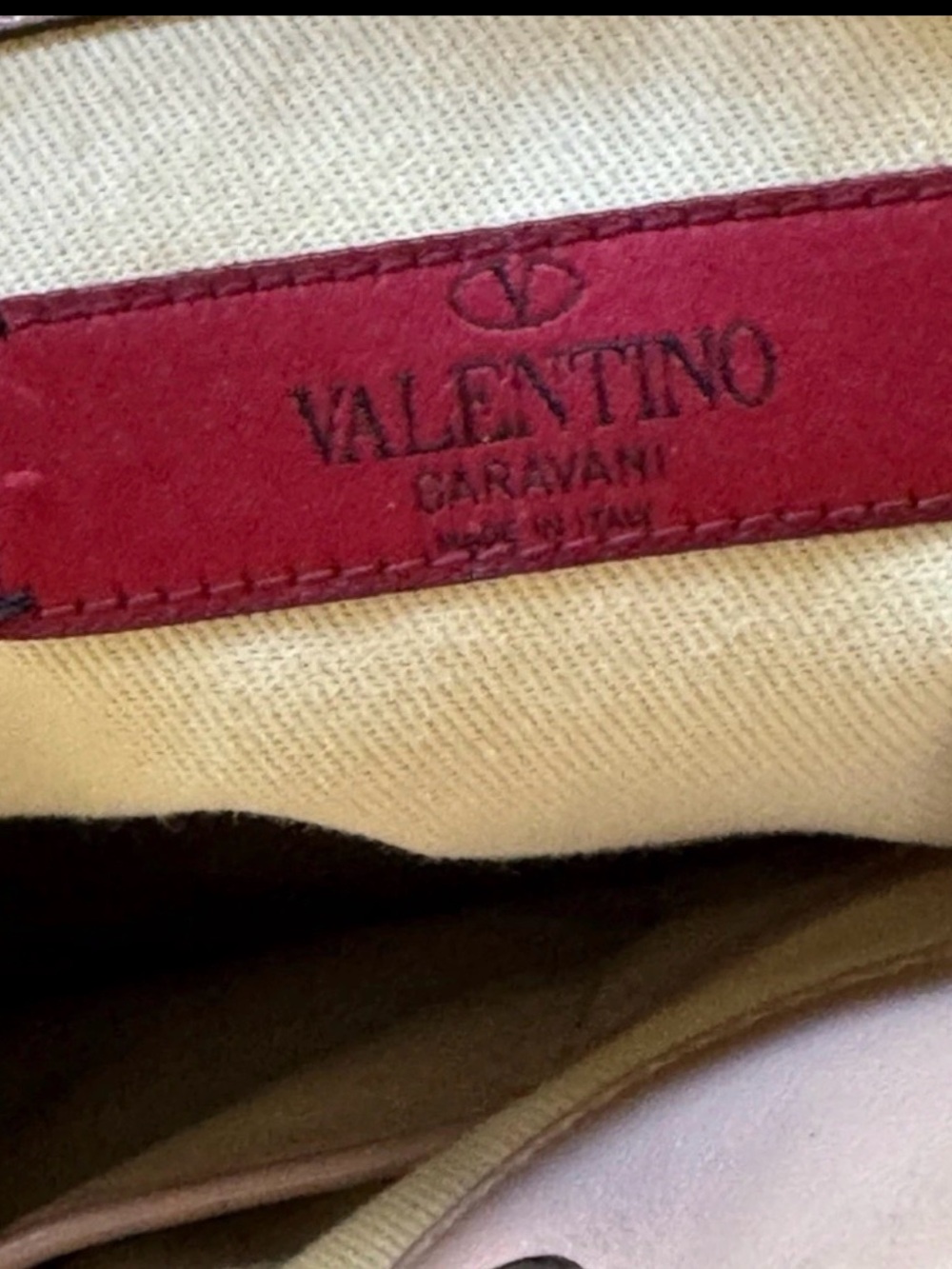 Valentino Garavani Pink floral appliqué Floral Tote Euc - Picture 6 of 9